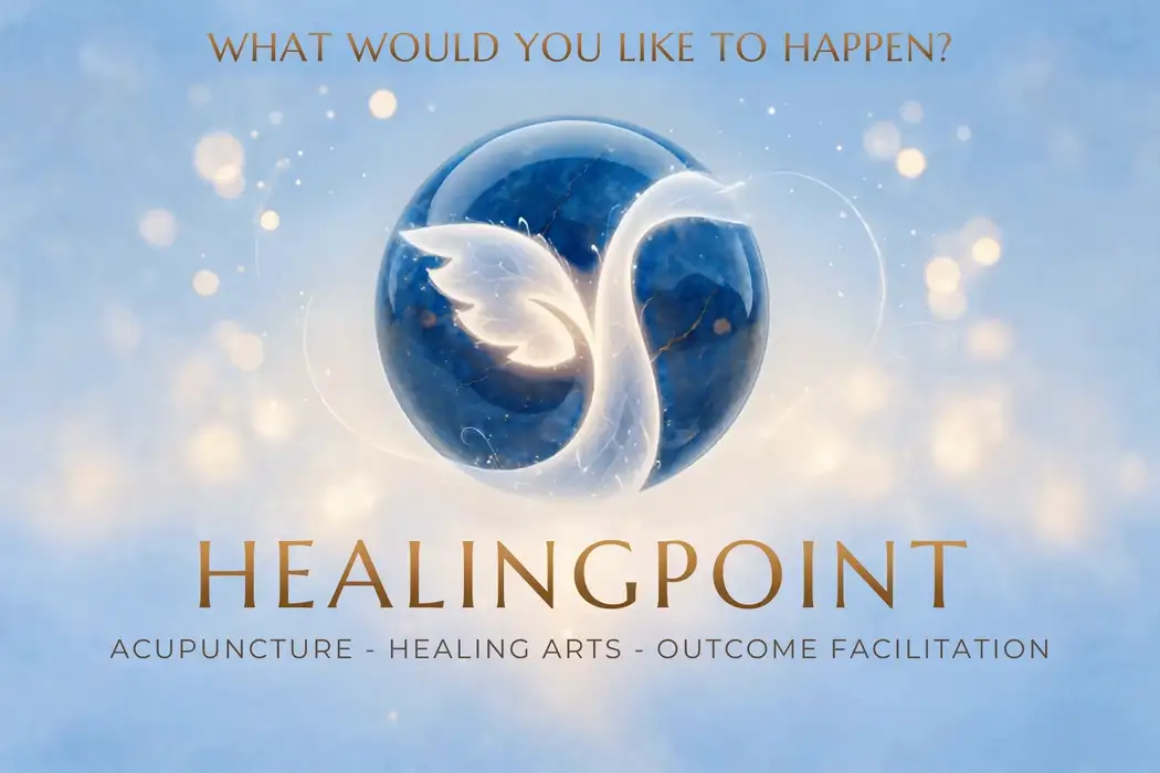 HealingPoint: Acupuncture, Healing Arts and Outcome Facilitation. A luminous bird against a blue globe.